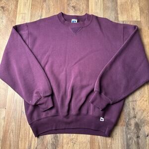 Vintage‎ 90s Russell Athletic Blank Sweatshirt Women's Medium Purple Y2K 6012